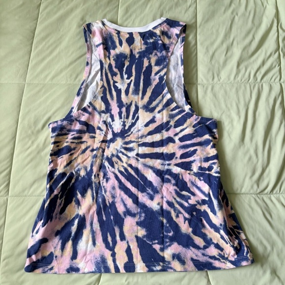 Adidas Originals Loose Tie dye Tank Top Pink Blue White Active Top Size M - Picture 5 of 5